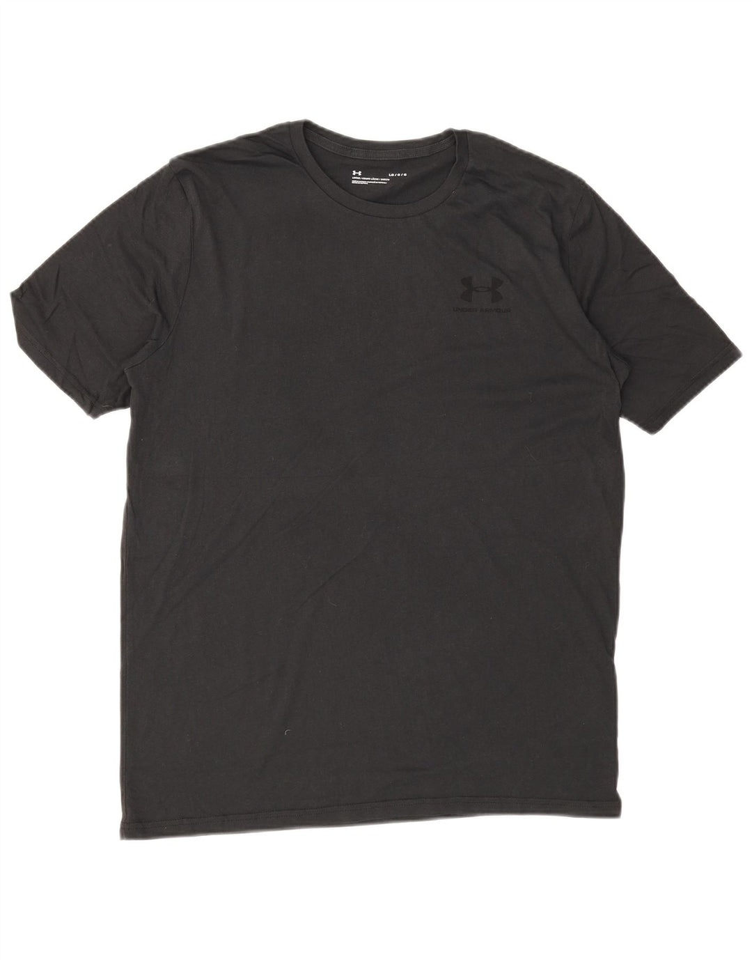 UNDER ARMOUR Mens T-Shirt Top Large Grey Cotton