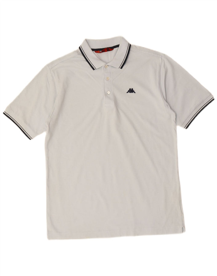 KAPPA Mens Polo Shirt Medium Blue Cotton