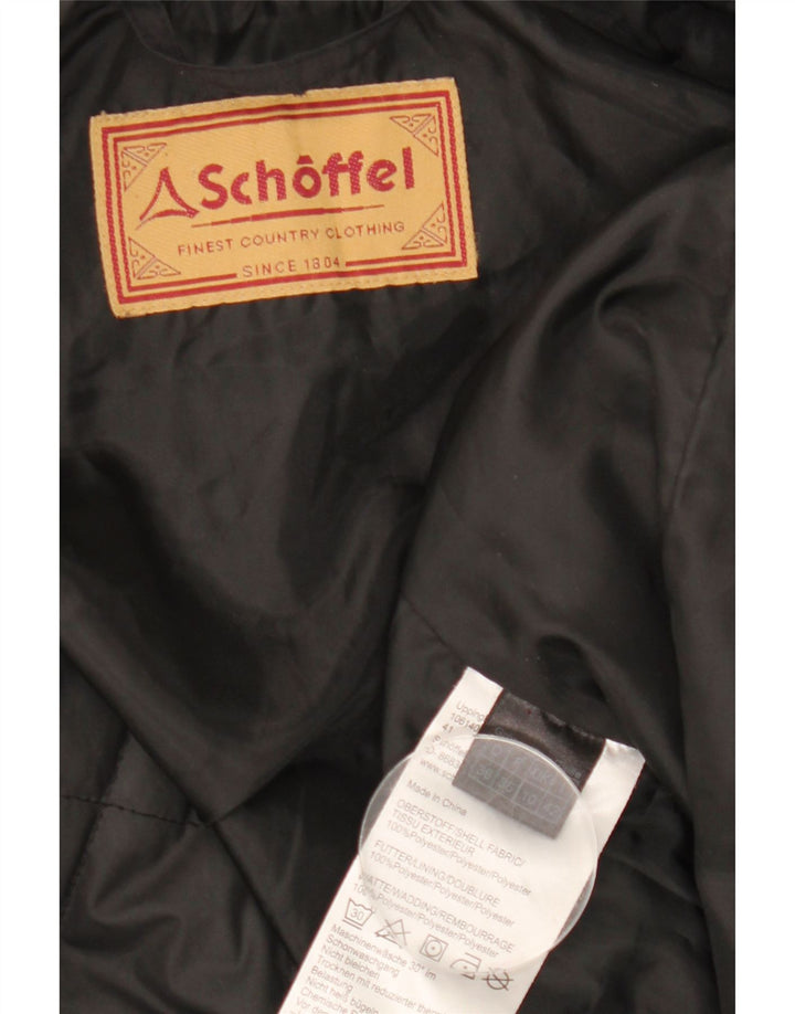 Schoffel Dame Oversized Quiltet Jakke UK 10 Small Black Polyester