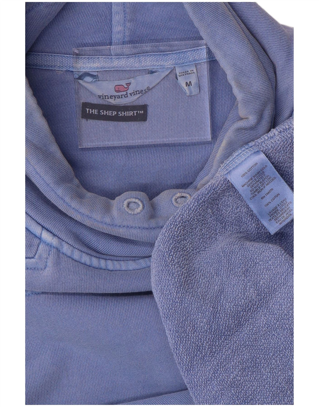 VINEYARD VINES Womens Sweatshirt Jumper UK 14 Medium Blue Cotton
