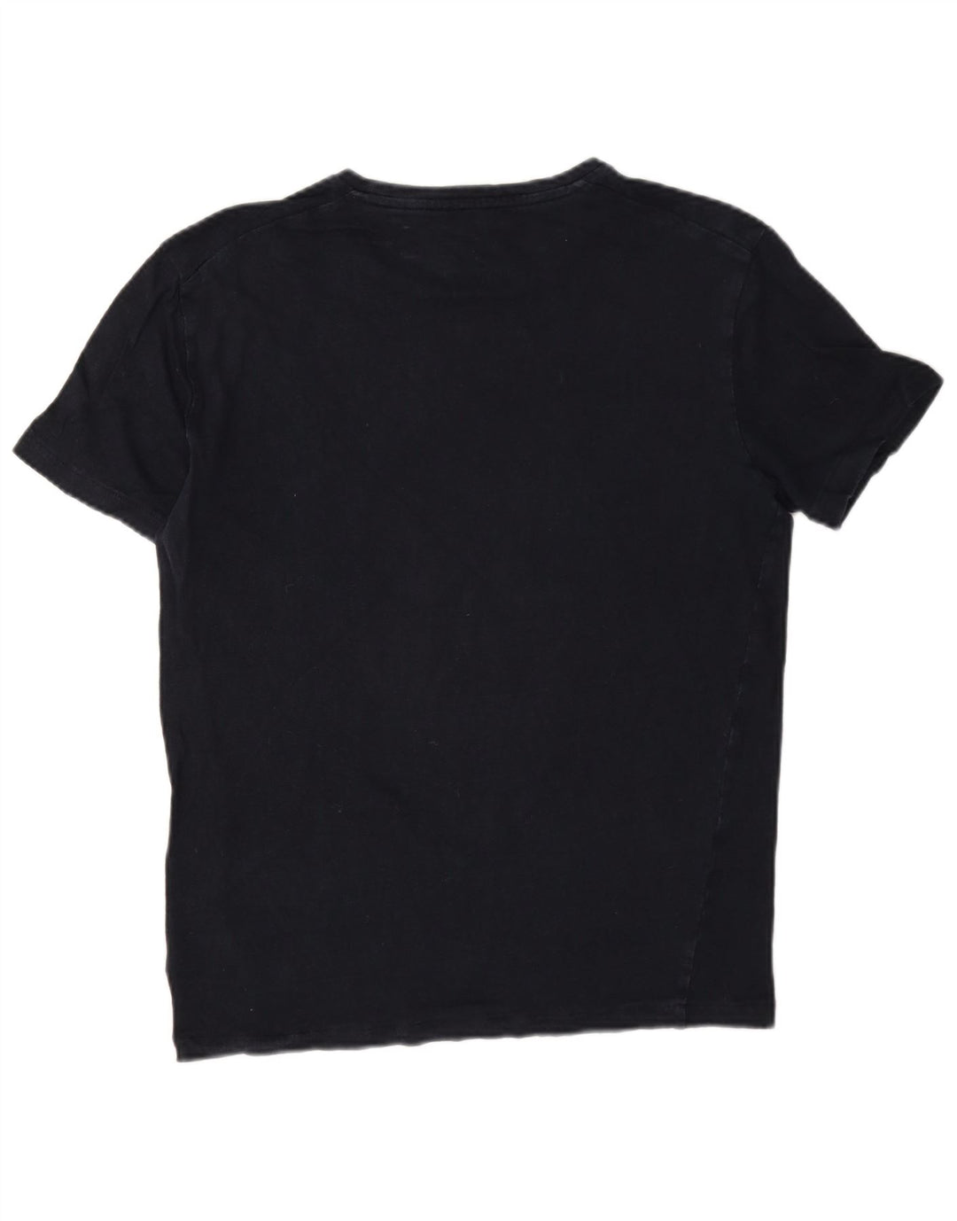 Cos Herren T-Shirt Top Small Marineblaues Leinen