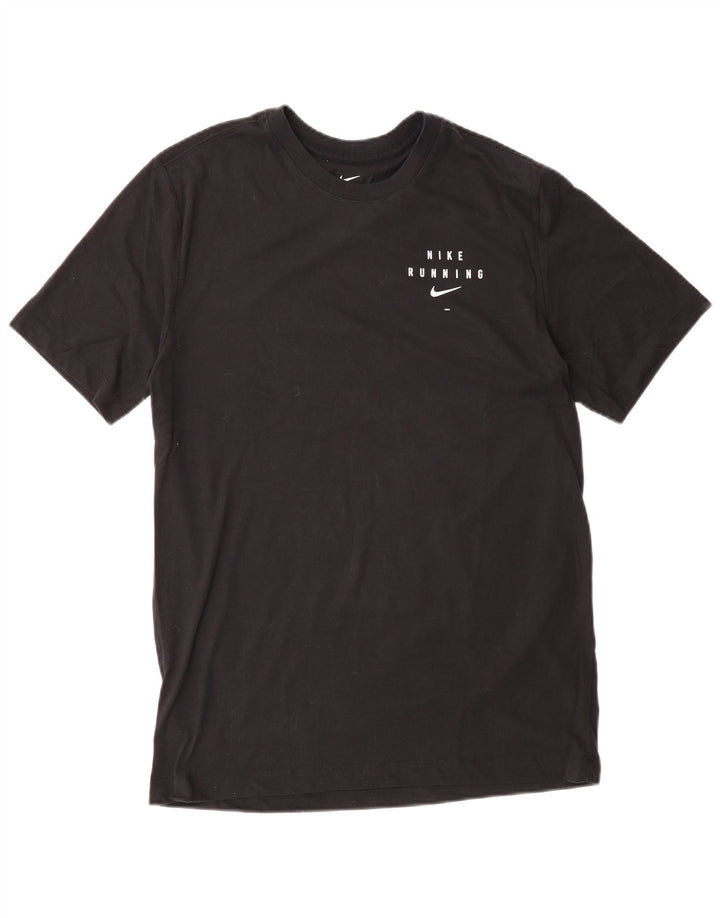 NIKE Mens Dri Fit Graphic T-Shirt Top Medium Black