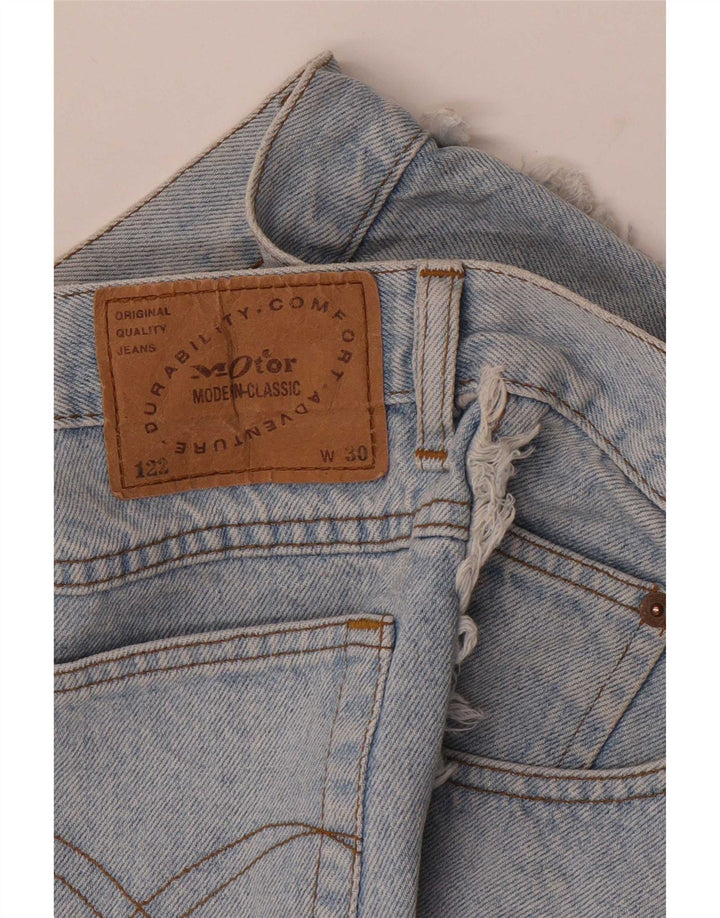 Vintage Womens Denim Shorts W30 Medium Blue