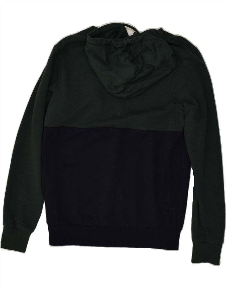 JACK & JONES Mens Graphic Hoodie Jumper Small Black Colourblock Cotton | Vintage Jack & Jones | Thrift | Second-Hand Jack & Jones | Used Clothing | Messina Hembry 
