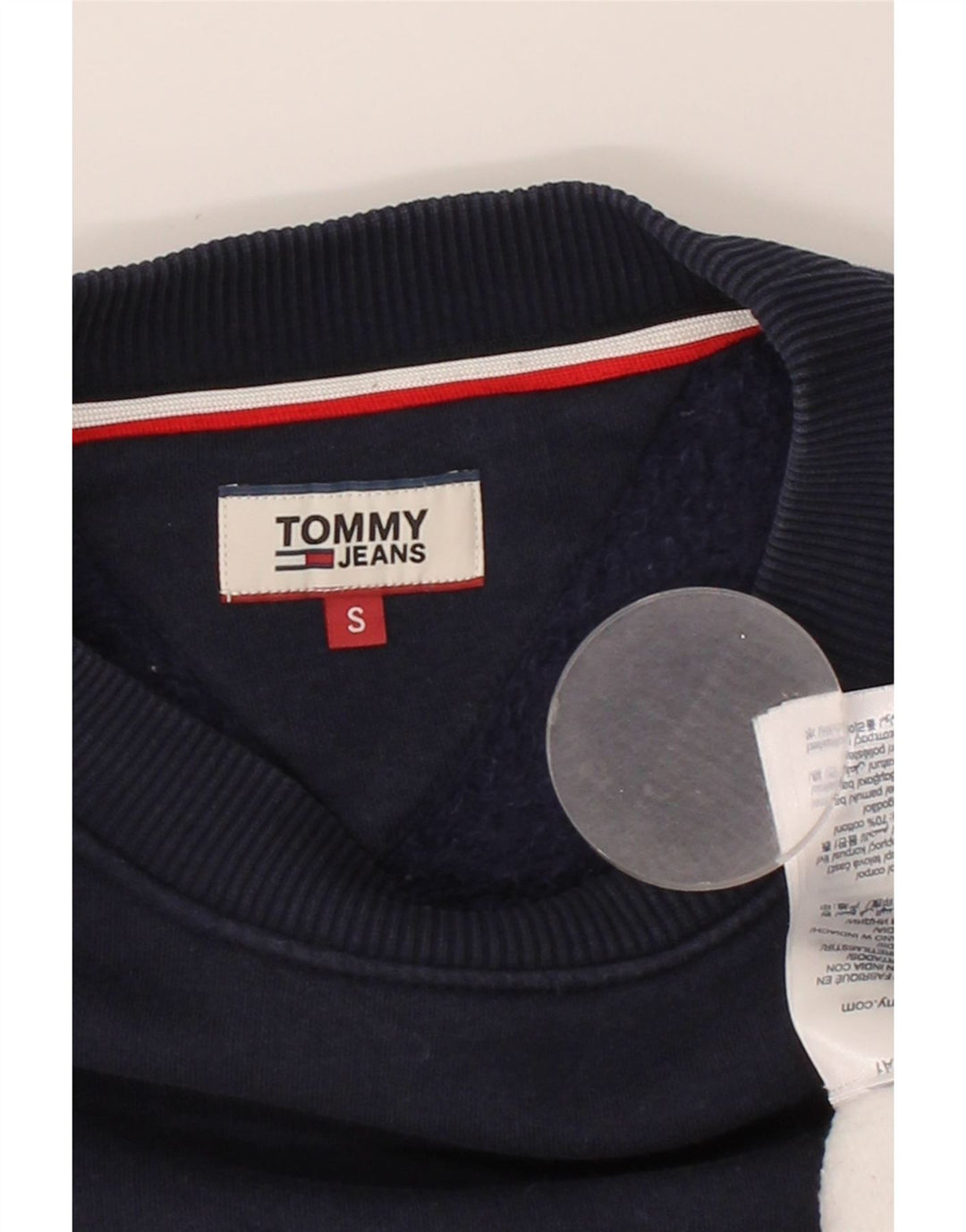 TOMMY HILFIGER Womens Graphic Sweatshirt Jumper UK 10 Small Multicoloured Vintage Tommy Hilfiger and Second-Hand Tommy Hilfiger from Messina Hembry 