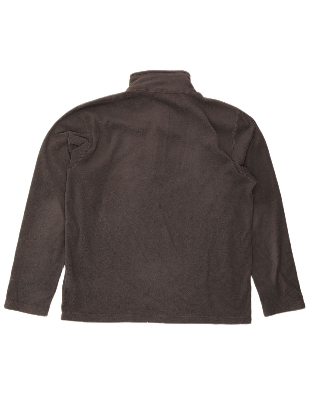 The North Face Mens Zip Neck Fleece Jumper Large Grey Polyester