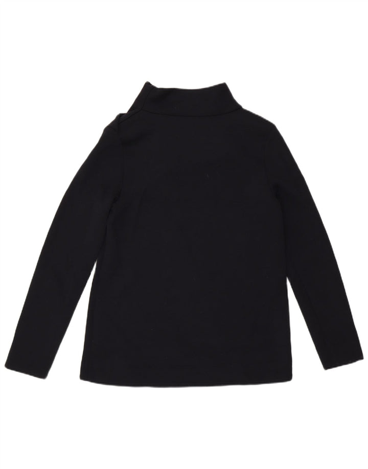 Cos Womens Top Long Sleeve UK 6 XS Navy Blue Polyester
