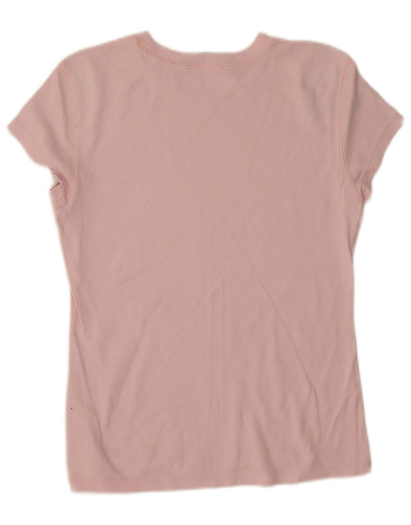 Tommy Hilfiger Womens T-Shirt Top UK 14 Large Pink Cotton
