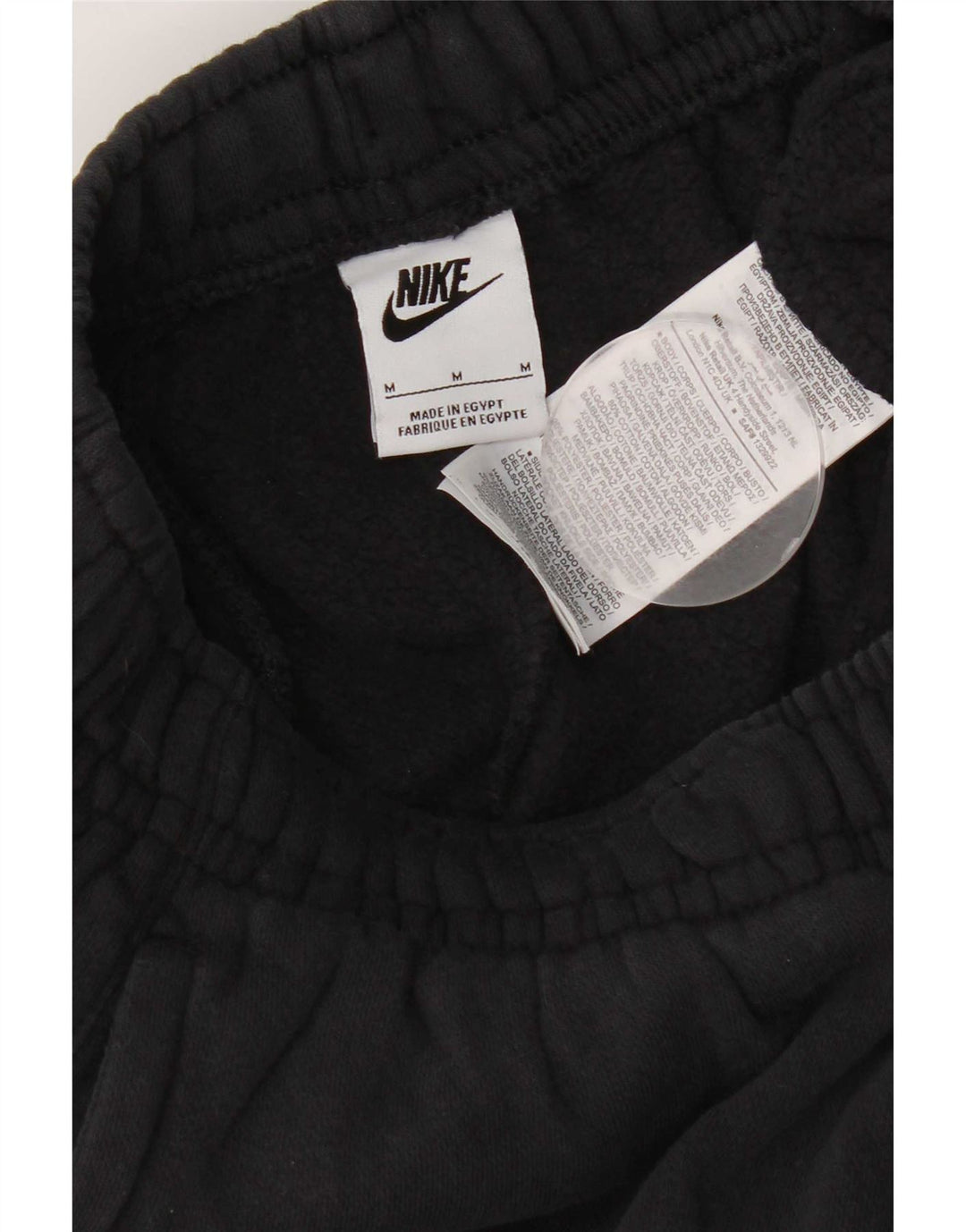 Nike Mens Tracksuit Trousers Joggers Medium Black Cotton