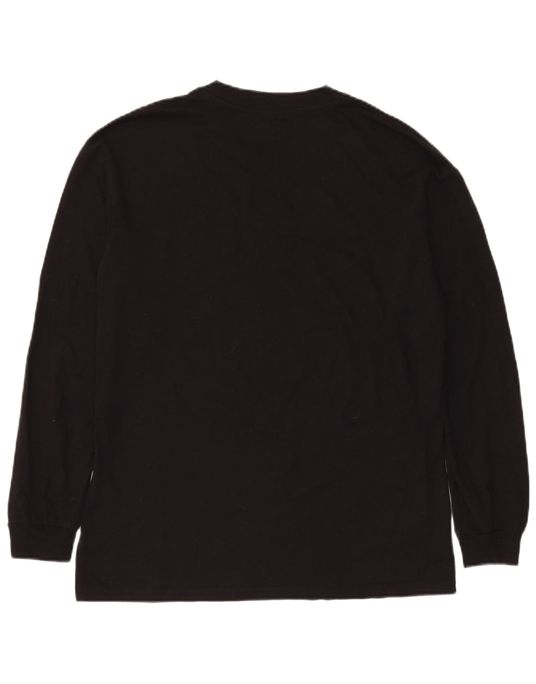 JACK & JONES Mens Top Long Sleeve Small Black Cotton