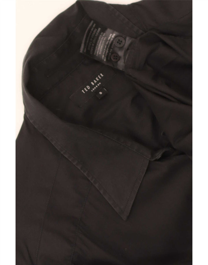 Ted Baker Mens Shirt Size 5 XL Black Cotton