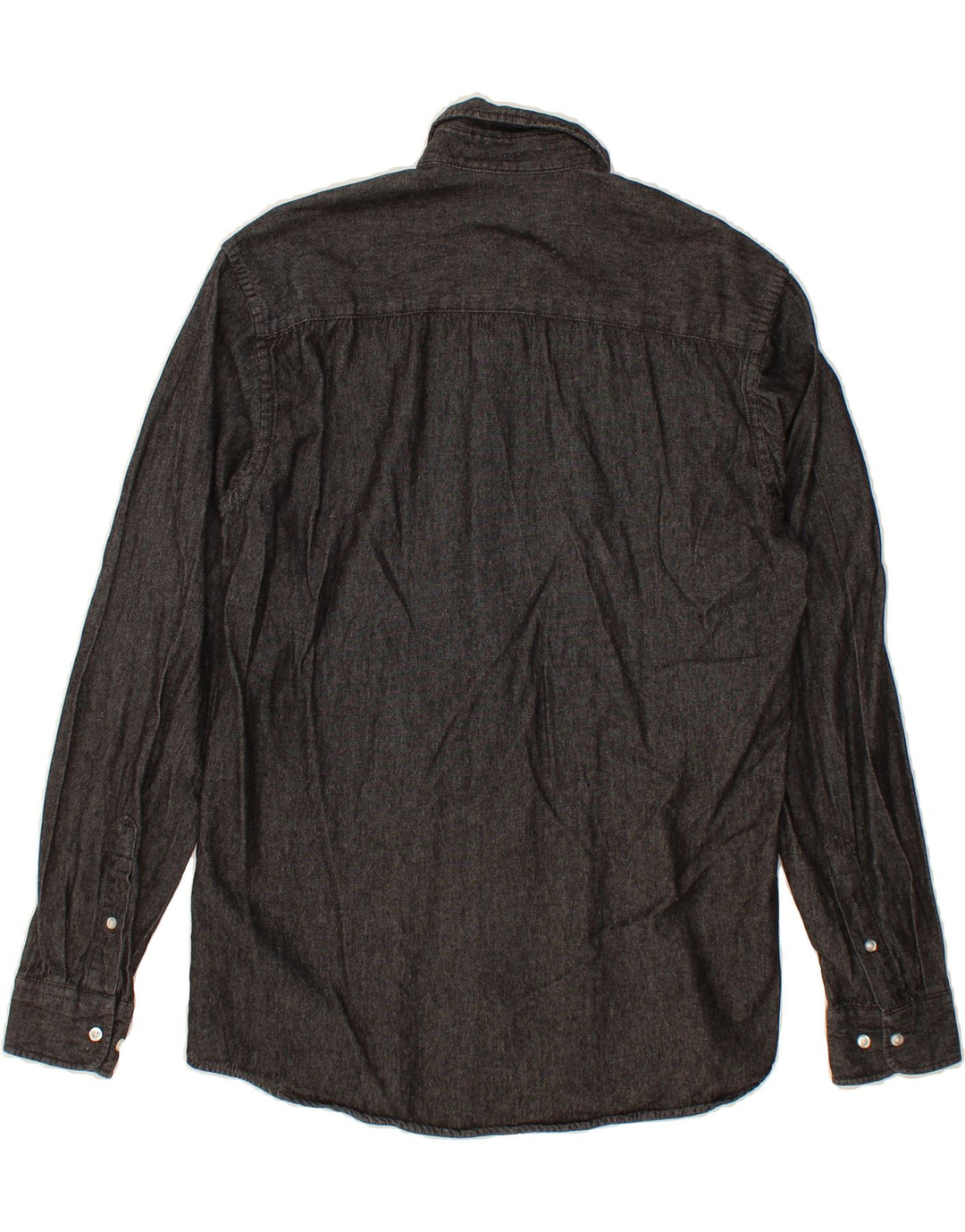 JACK & JONES Mens Shirt Medium Black Cotton Vintage Jack & Jones and Second-Hand Jack & Jones from Messina Hembry 