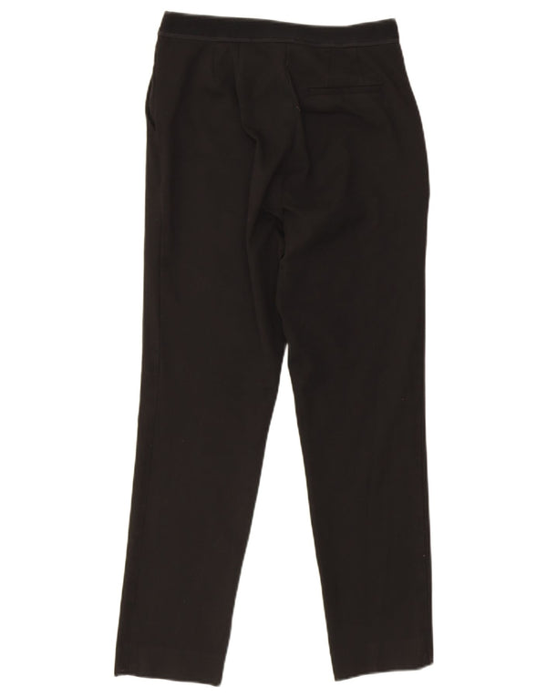Marks & Spencer Damen Gerade Chinohose UK 10 Small W28 L26 Schwarz