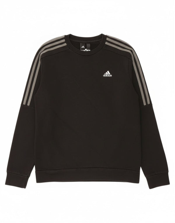 Adidas Mens Sweatshirt Jumper Small Black Cotton