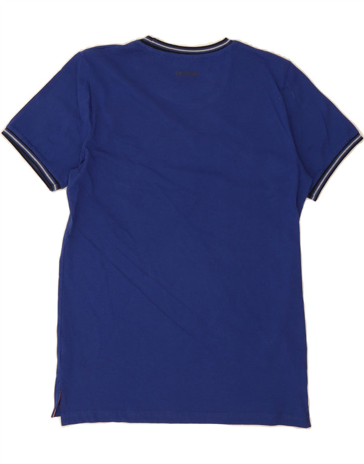LE SHARK Mens Graphic T-Shirt Top Medium Navy Blue Cotton Vintage Le Shark and Second-Hand Le Shark from Messina Hembry 