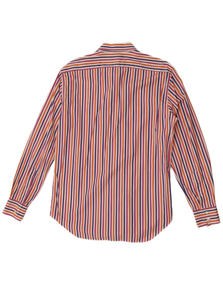 Brooksfield Herre Slim Fit skjorte størrelse 40 Medium Flerfarvet stribet bomuld