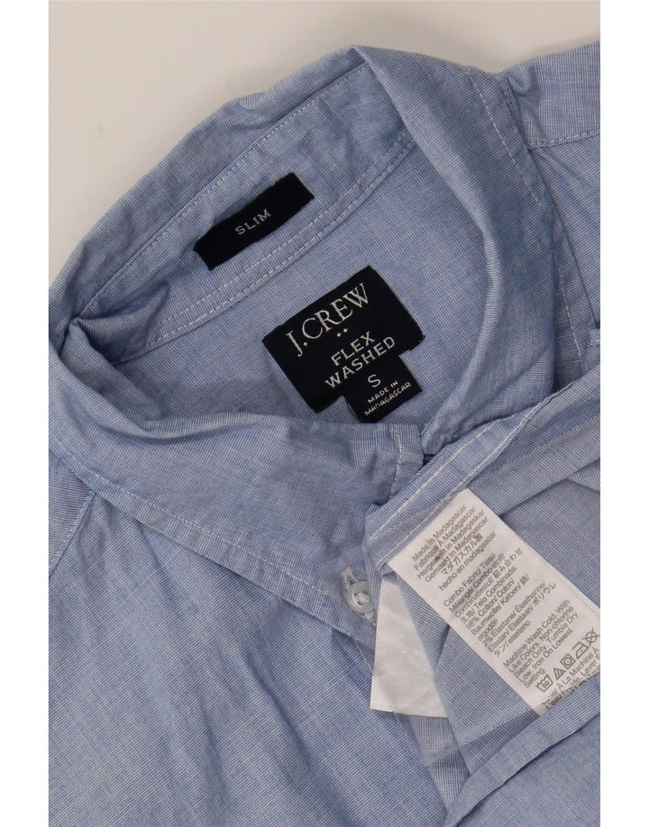 J. CREW Mens Flex Slim Shirt Small Blue Cotton Vintage J. Crew and Second-Hand J. Crew from Messina Hembry 