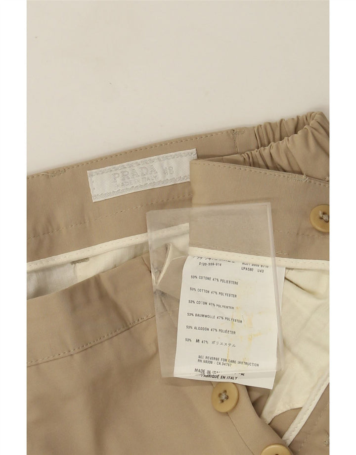 Prada Mens Chino Shorts IT 48 Medium W32  Beige Cotton