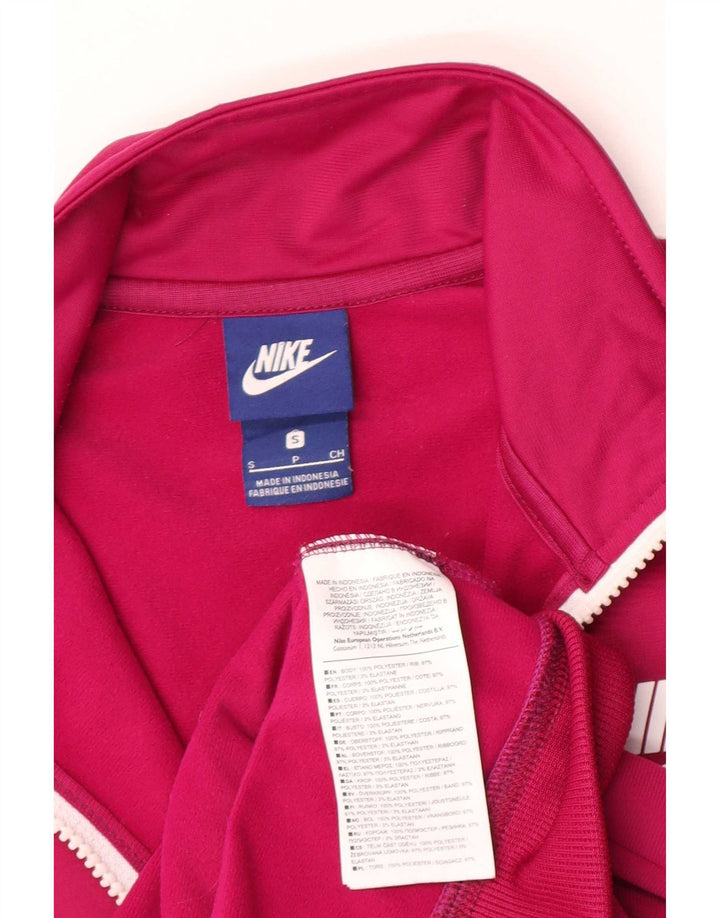 Nike træningsdragt topjakke til kvinder UK 10 Small Pink Polyester