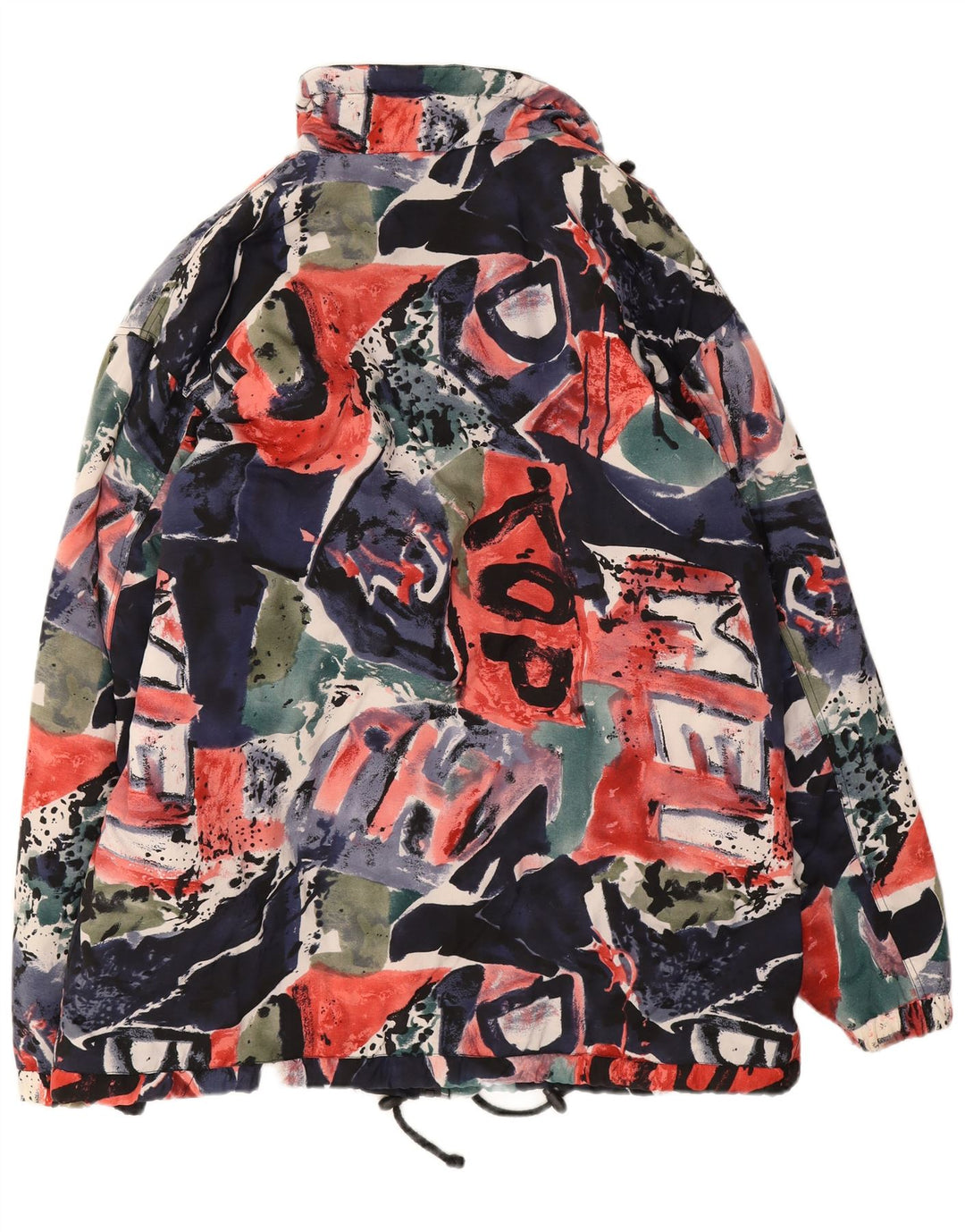 Vintage férfi absztrakt mintás széldzseki kabát UK 42 XL tarka