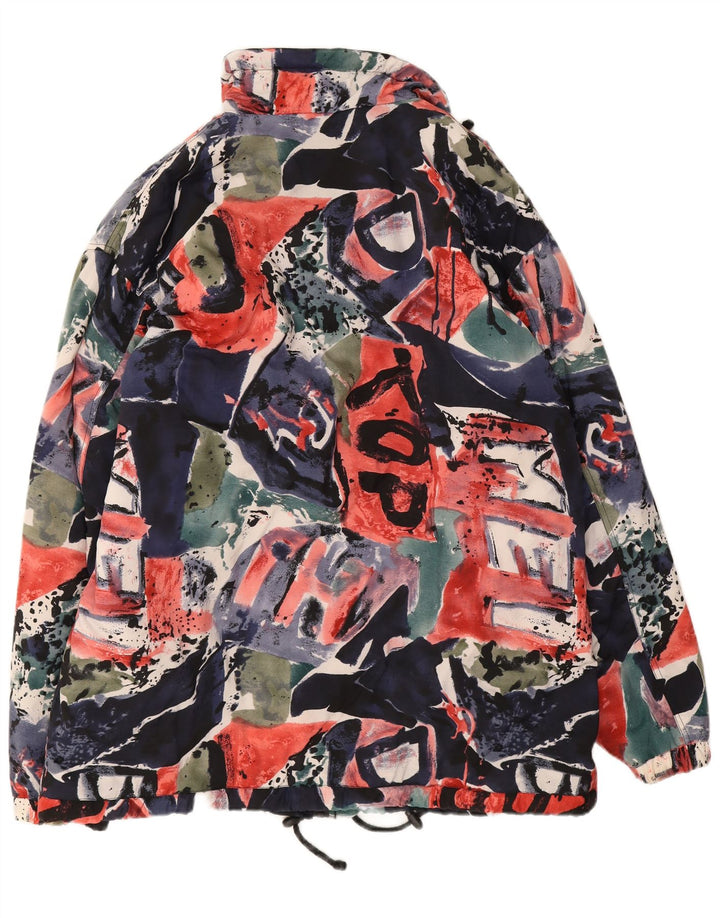 Vintage férfi absztrakt mintás széldzseki kabát UK 42 XL tarka
