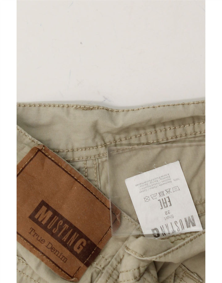 MUSTANG Mens Casual Shorts W32 Medium Beige Cotton Vintage Mustang and Second-Hand Mustang from Messina Hembry 