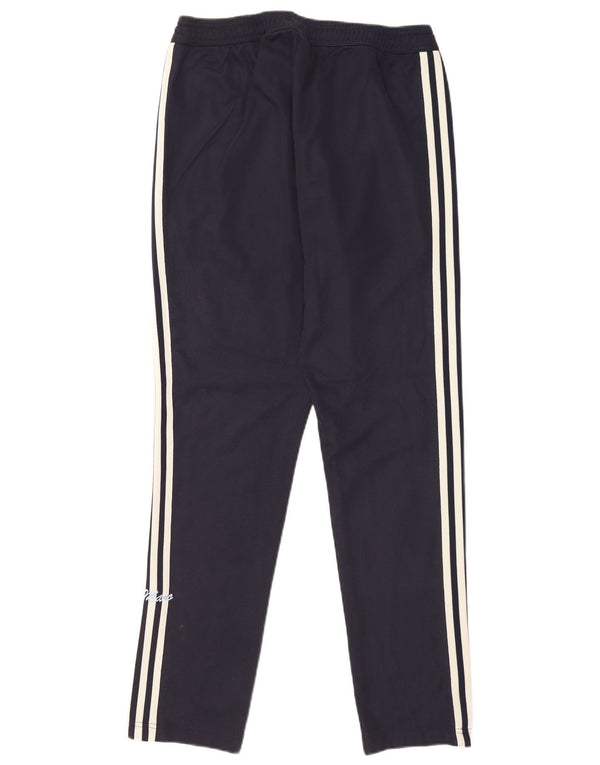 Adidas Pantaloni da tuta grafica da uomo di grandi dimensioni in cotone blu navy sportivo