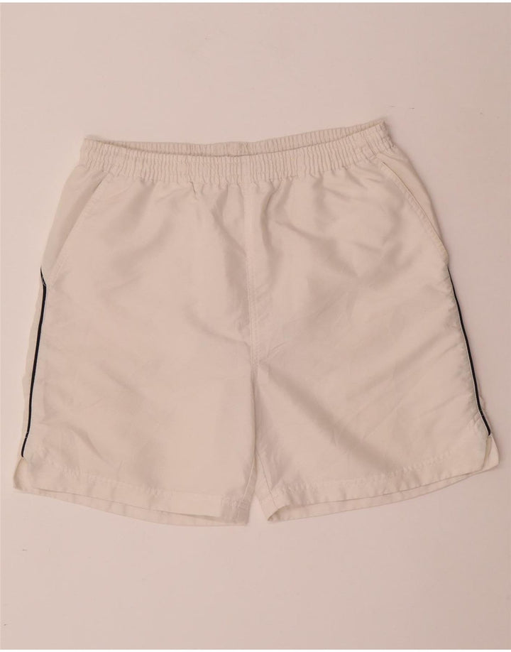 Pantaloni scurti sport FILA pentru bărbați, poliester alb, mic