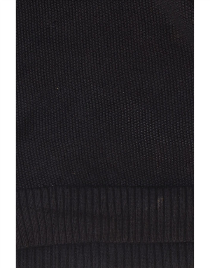 Marks & Spencer Mens Crew Neck Jumper Sweater Medium Navy Blue Colourblock