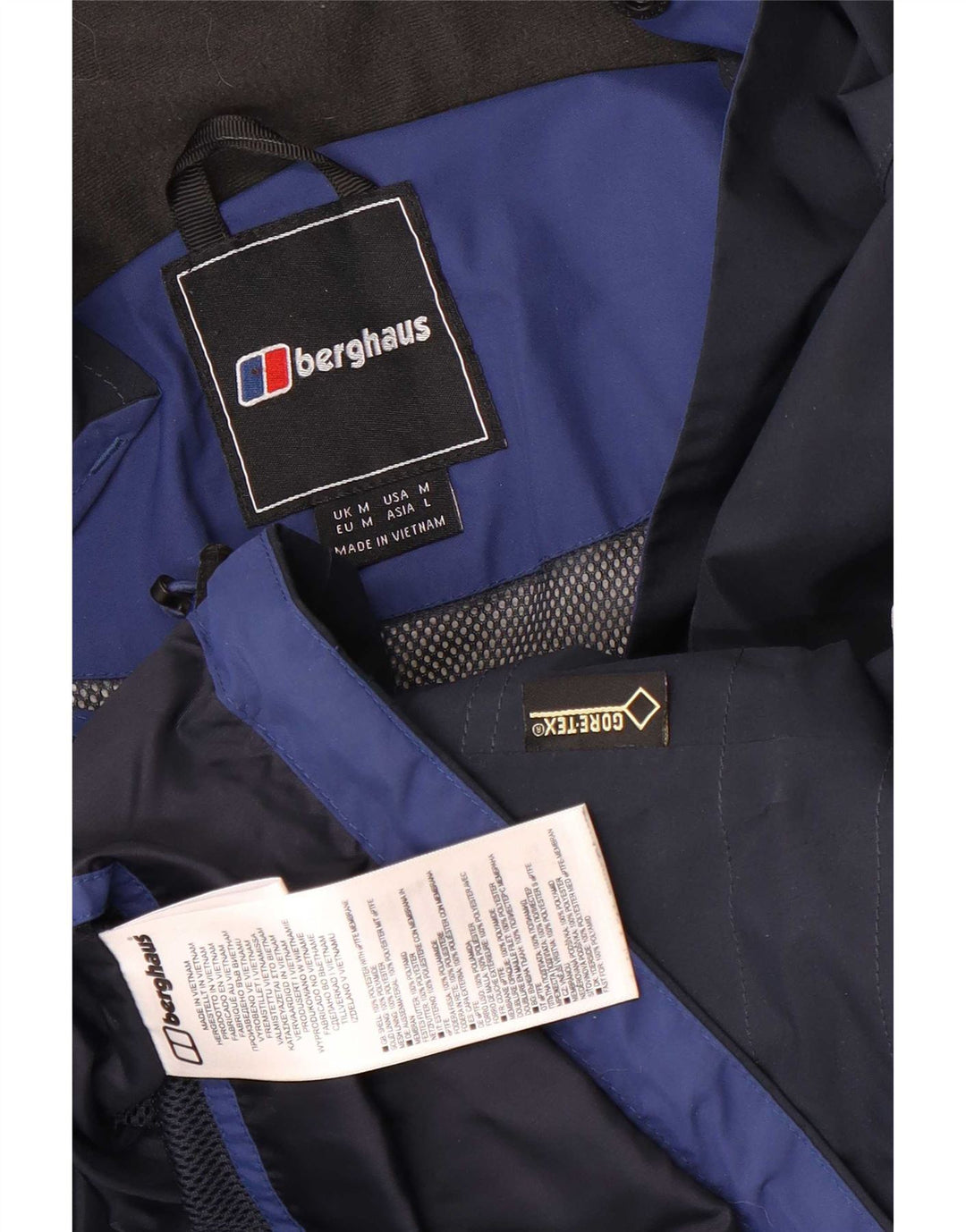 Berghaus Ανδρικό μπουφάν βροχής με κουκούλα UK 38 Medium Navy Blue Polyester