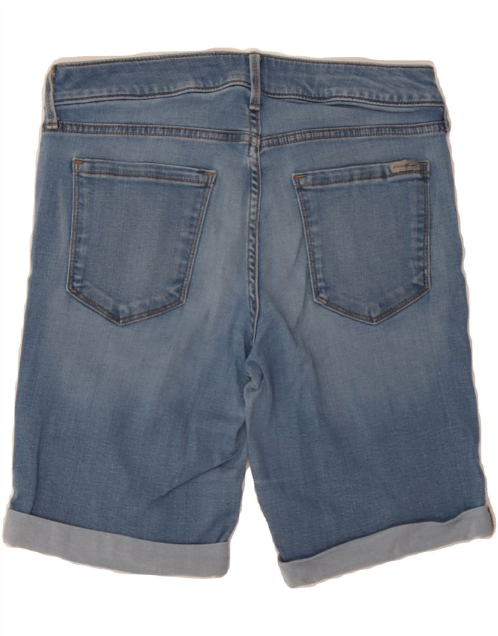 EDDIE BAUER Womens Slightly Curvy Denim Shorts US 8 Medium W26 Blue Cotton Vintage Eddie Bauer and Second-Hand Eddie Bauer from Messina Hembry 