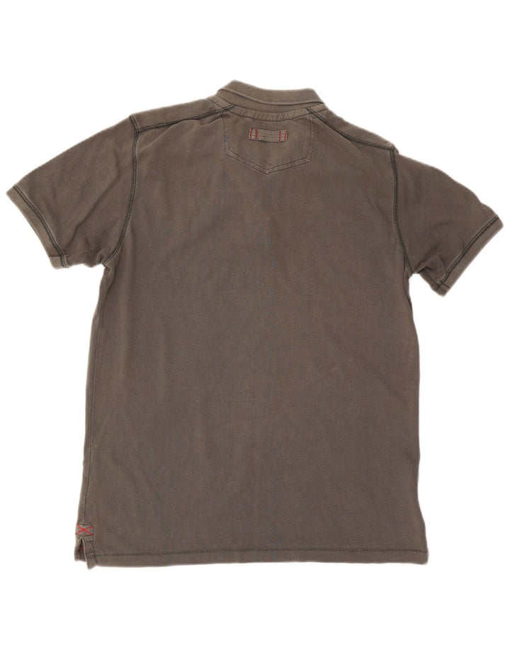 Fat Face Mens Polo Shirt Medium Grey Cotton