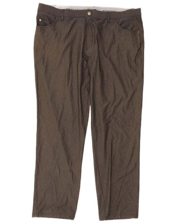Adidas Straight Casual Bukser til mænd W40 L32 Grå Nylon