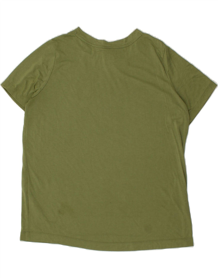 NIKE Womens Graphic T-Shirt Top UK 16 Large Green Polyester Vintage Nike and Second-Hand Nike from Messina Hembry 