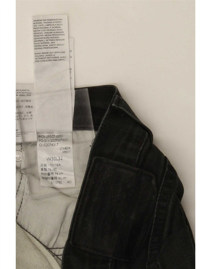 Jeans slim da uomo Levi's W30 L32 cotone nero