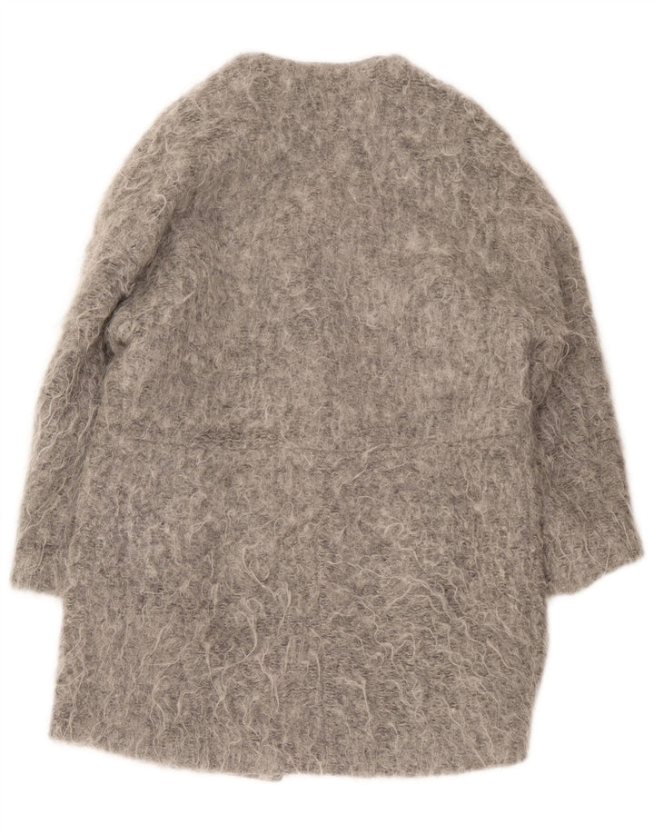 Zara Womens Overcoat UK 14 Medium Grey