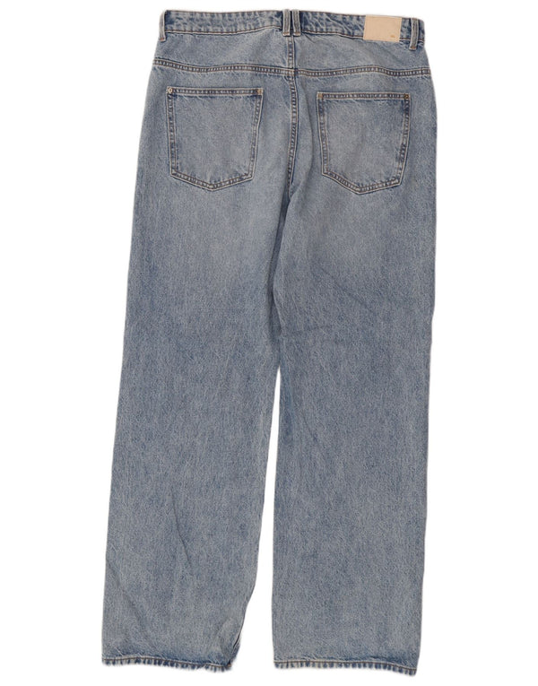 Jeans dritti da uomo Zara EU 44 Large W34 L32 Cotone blu