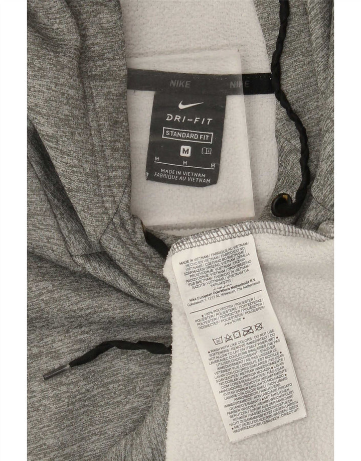Nike Herre Dri Fit Standard Fit Hættetrøje Jumper Medium Grey Flecked Polyester