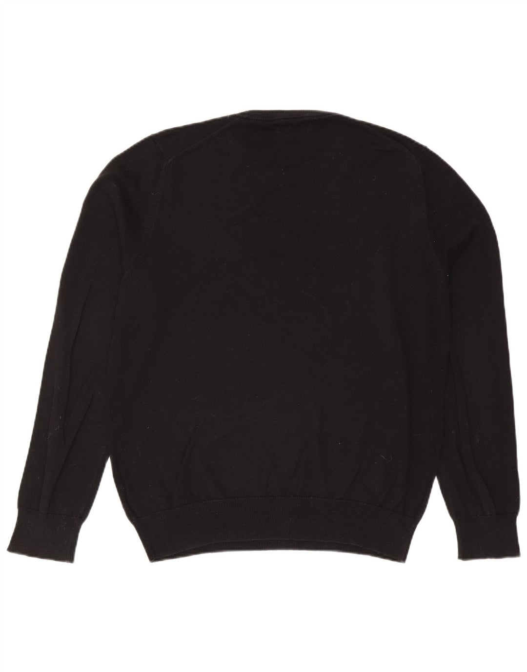 Marks & Spencer Mens Crew Neck Jumper Sweater Large Black Cotton