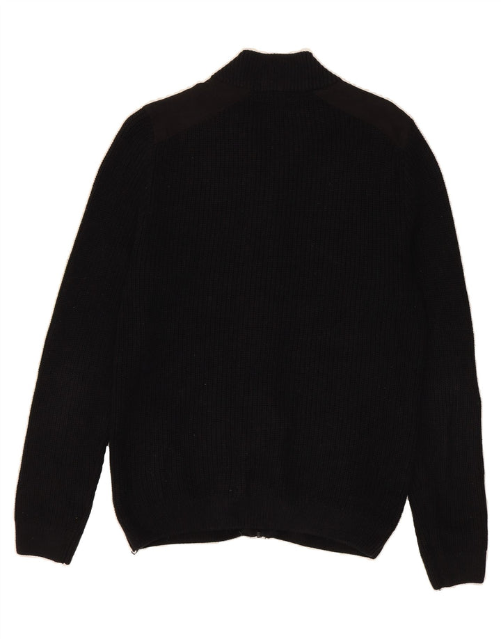 MOSSIMO Mens Cardigan Sweater Small Black Cotton Vintage Mossimo and Second-Hand Mossimo from Messina Hembry 