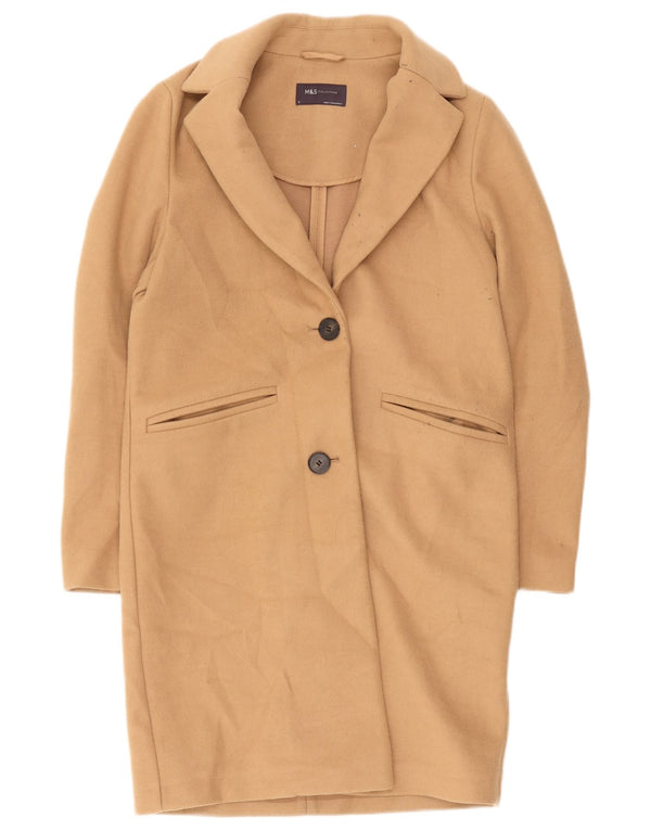 Marks & Spencer Damen Mantel UK 8 Small Beige