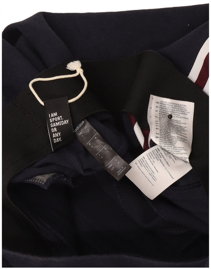 Adidas Mens Tracksuit Trousers Small  Navy Blue Polyester