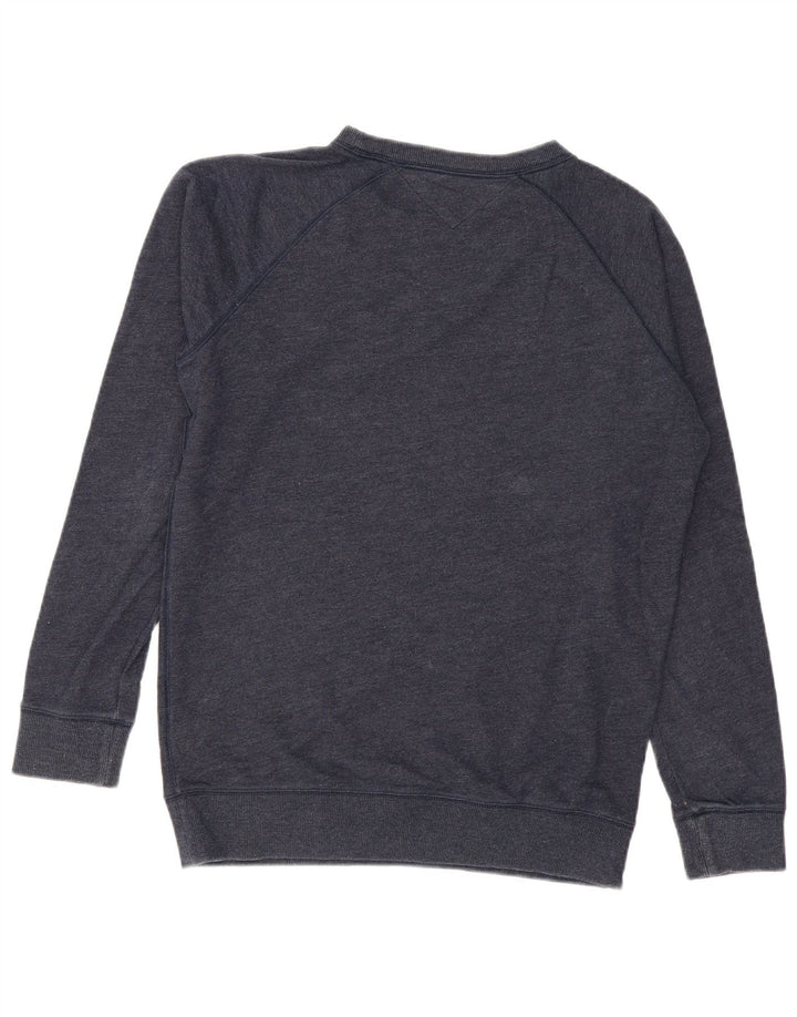 Tommy Hilfiger Mens Regular Fit Sweatshirt Jumper Medium Navy Blue Cotton