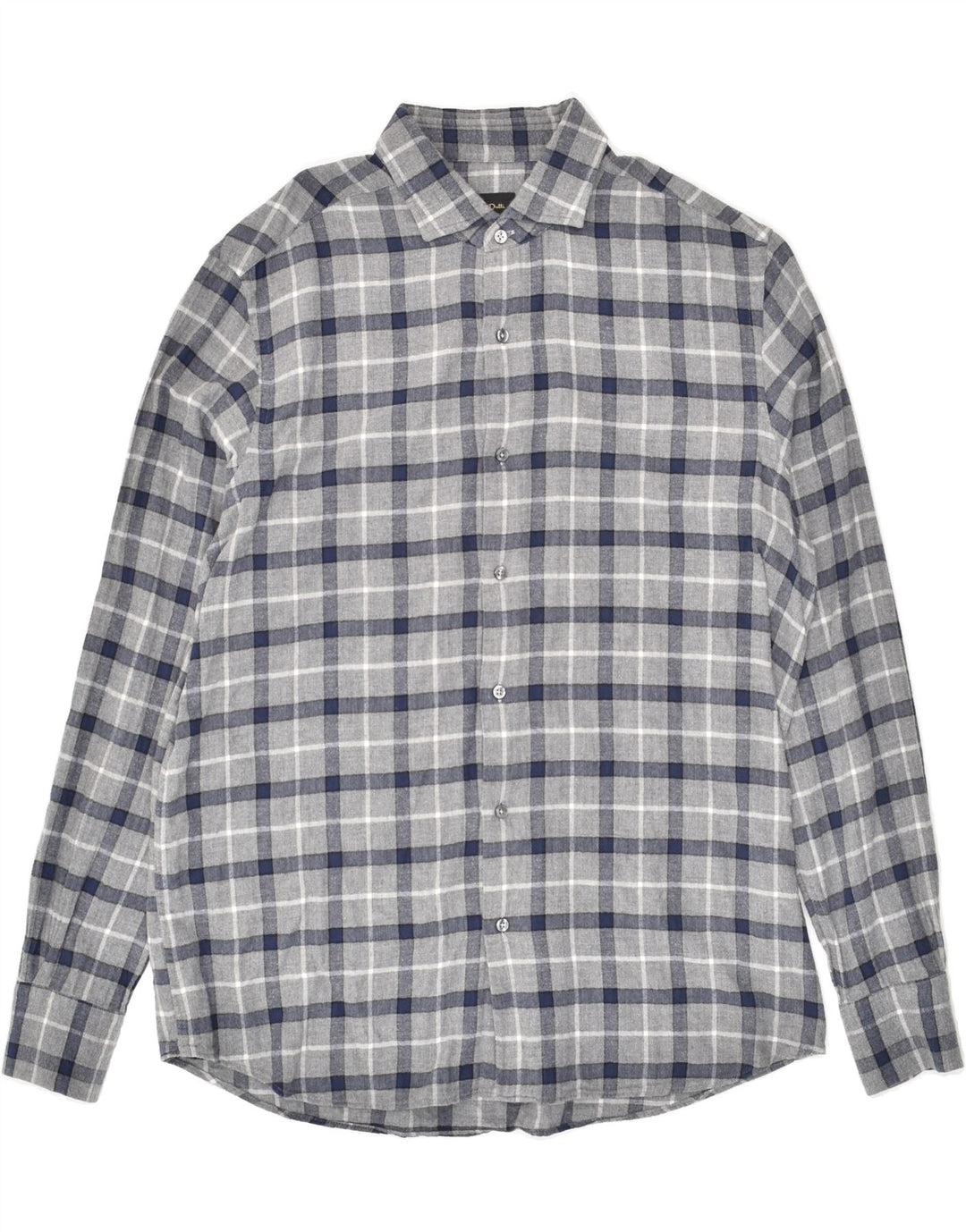 MASSIMO DUTTI Mens Shirt XL Grey Check Cotton | Vintage Massimo Dutti | Thrift | Second-Hand Massimo Dutti | Used Clothing | Messina Hembry 