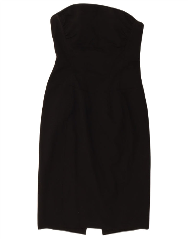 Elisabetta Franchi Womens Strapless Dress IT 44 Medium Black
