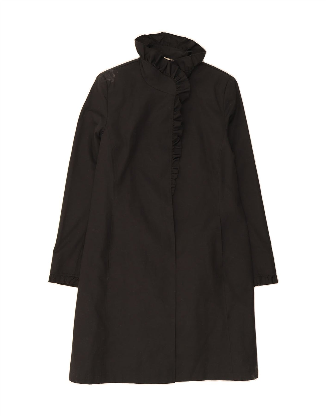 DKNY Womens Overcoat UK 16 Large Black Cotton Vintage Dkny and Second-Hand Dkny from Messina Hembry 