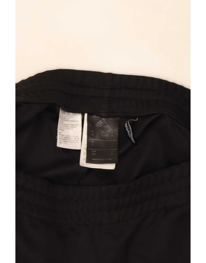 Pantaloni de trening Adidas Climalite pentru bărbați, poliester negru mic