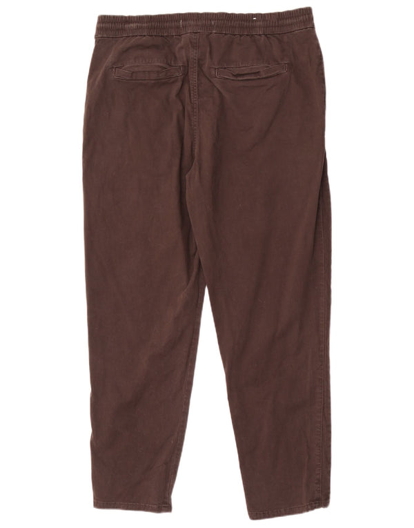 Pantaloni chino conici pentru bărbați Zara, mari L32 L27, bumbac maro