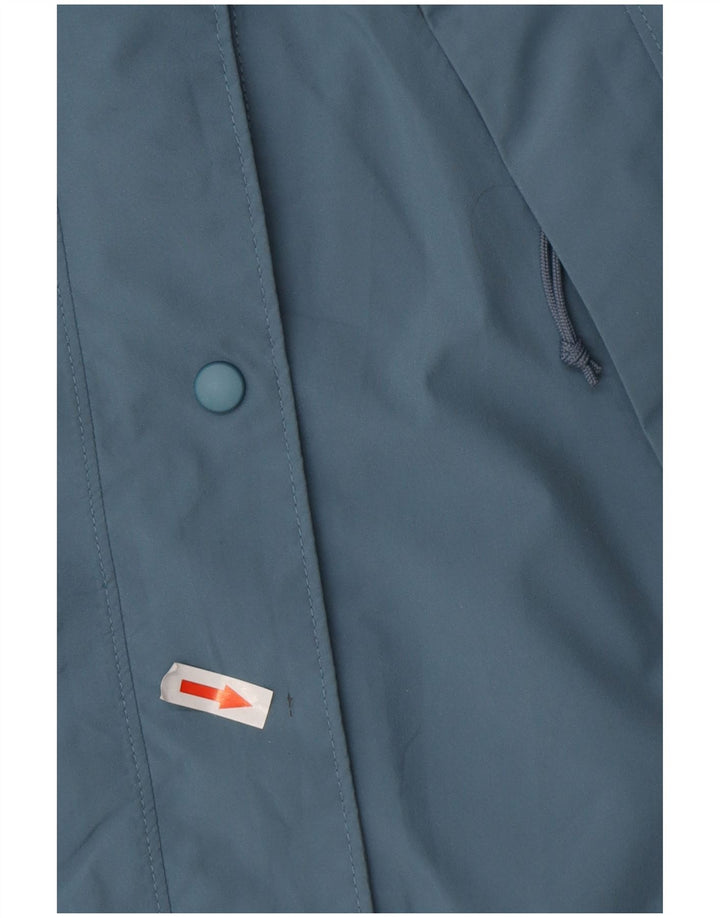 MOUNTAIN EQUIPMENT Veste de pluie à capuche pour femme UK 14 Bleu moyen Polyester