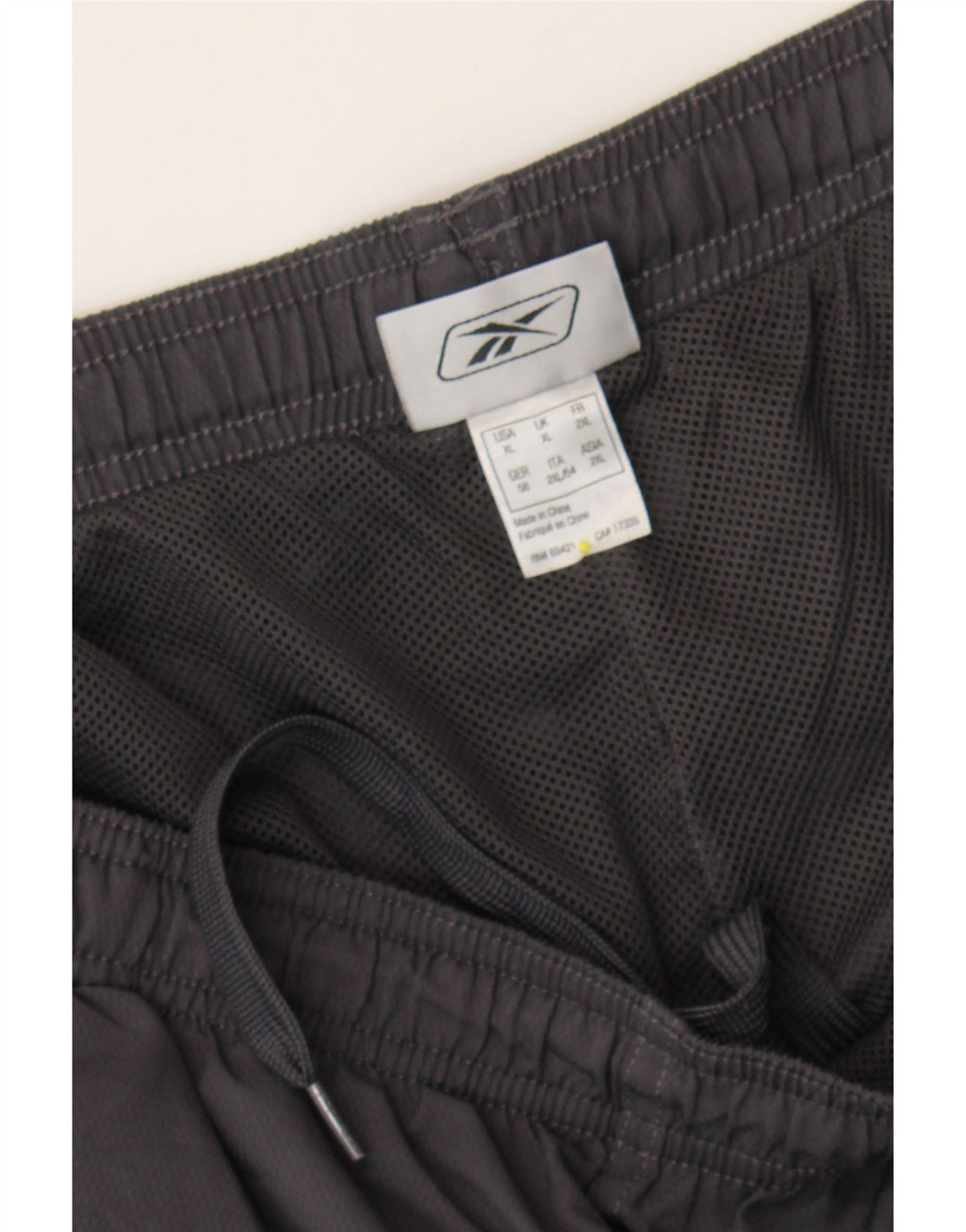 REEBOK Mens Tracksuit Trousers XL  Grey Polyester Vintage Reebok and Second-Hand Reebok from Messina Hembry 